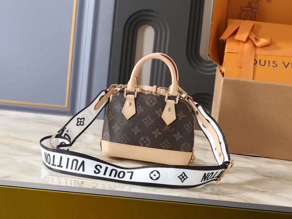 Louis Vuitton Nano Alma Monogram Top Handle Crossbody Bag